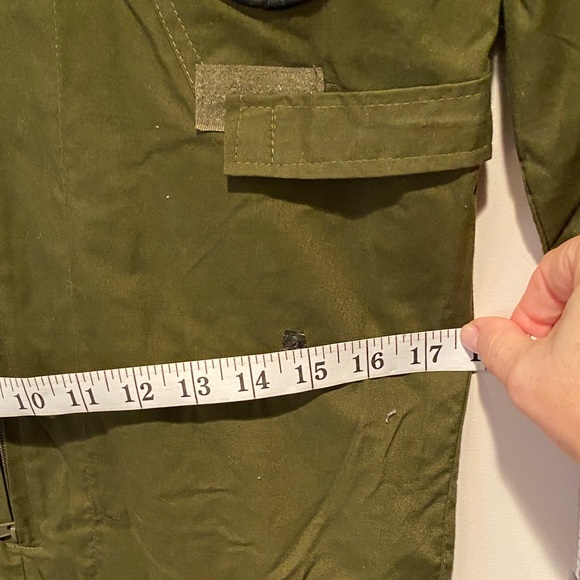 Olive Green Flight Suit with Patches - Picture 3 of 3